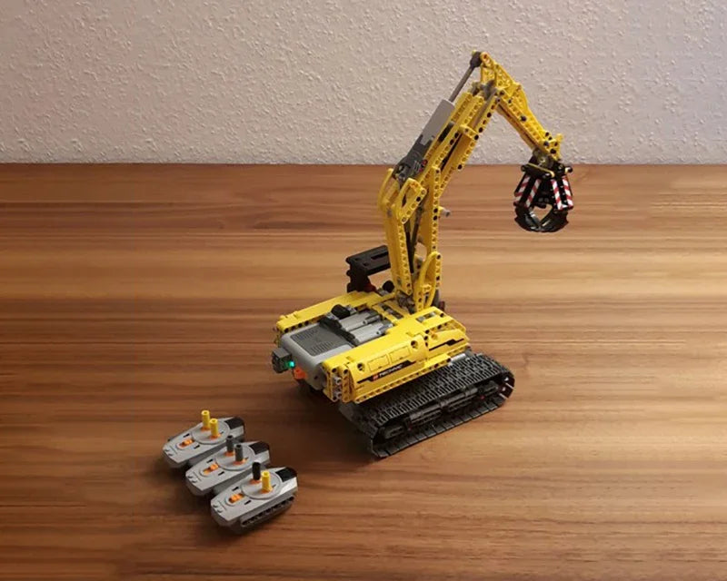 Technical Brick Excavator MOD Version full RC Power