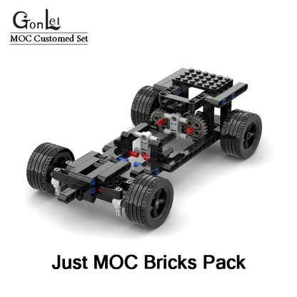 MOC Electronics Drift Chassis Double Motors Rear Wheel Drive Technical Cars