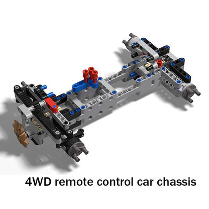 MOC Technical 4WD Four-Wheel Drive Cars Electric Remote Vehicle