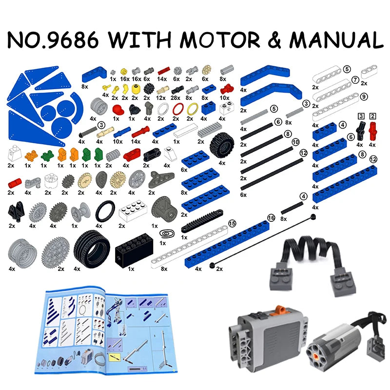 Motorized Mechanisms Base Set Building Blocks