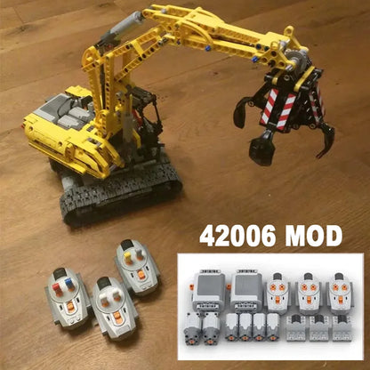 Technical Brick Excavator MOD Version full RC Power