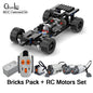 MOC Electronics Drift Chassis Double Motors Rear Wheel Drive Technical Cars