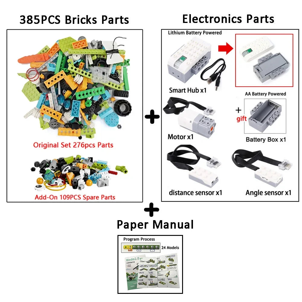 390Pcs The Third Generation WeDo 2.0 Core Set