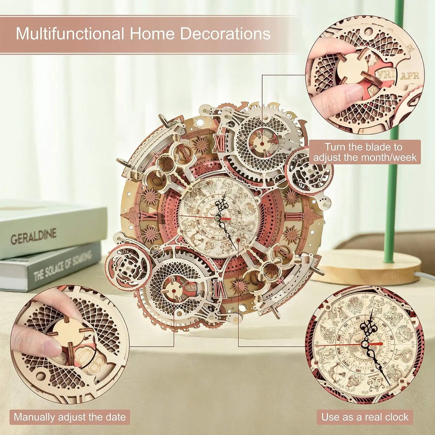 Wall Clock 3D Wooden Puzzle